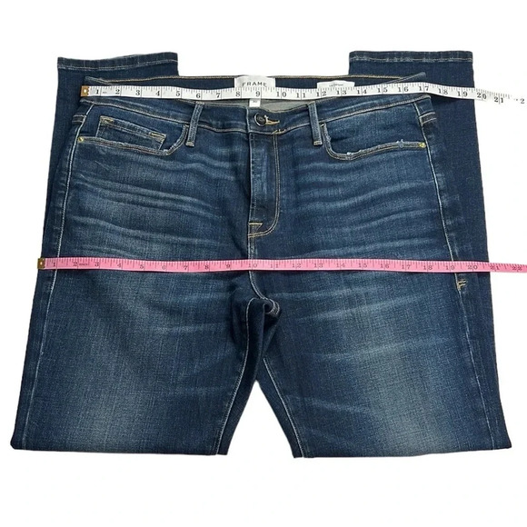 Frame Denim Women’s 30 Le Garçon In‎ Caribou Distressed Stretchy Jean - Picture 8 of 12